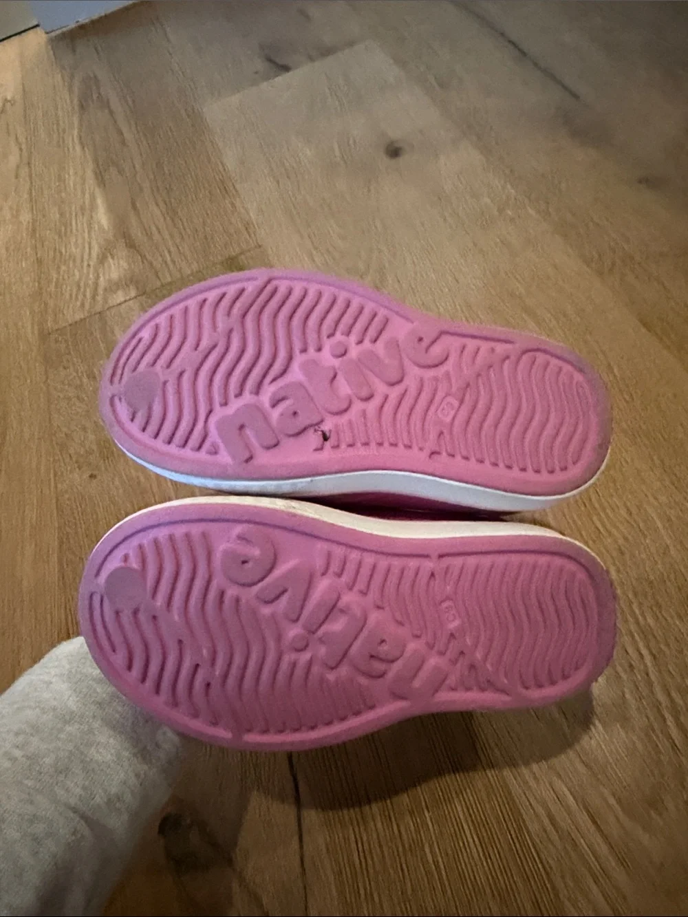 Kids Pink Rainbow Native Shoes